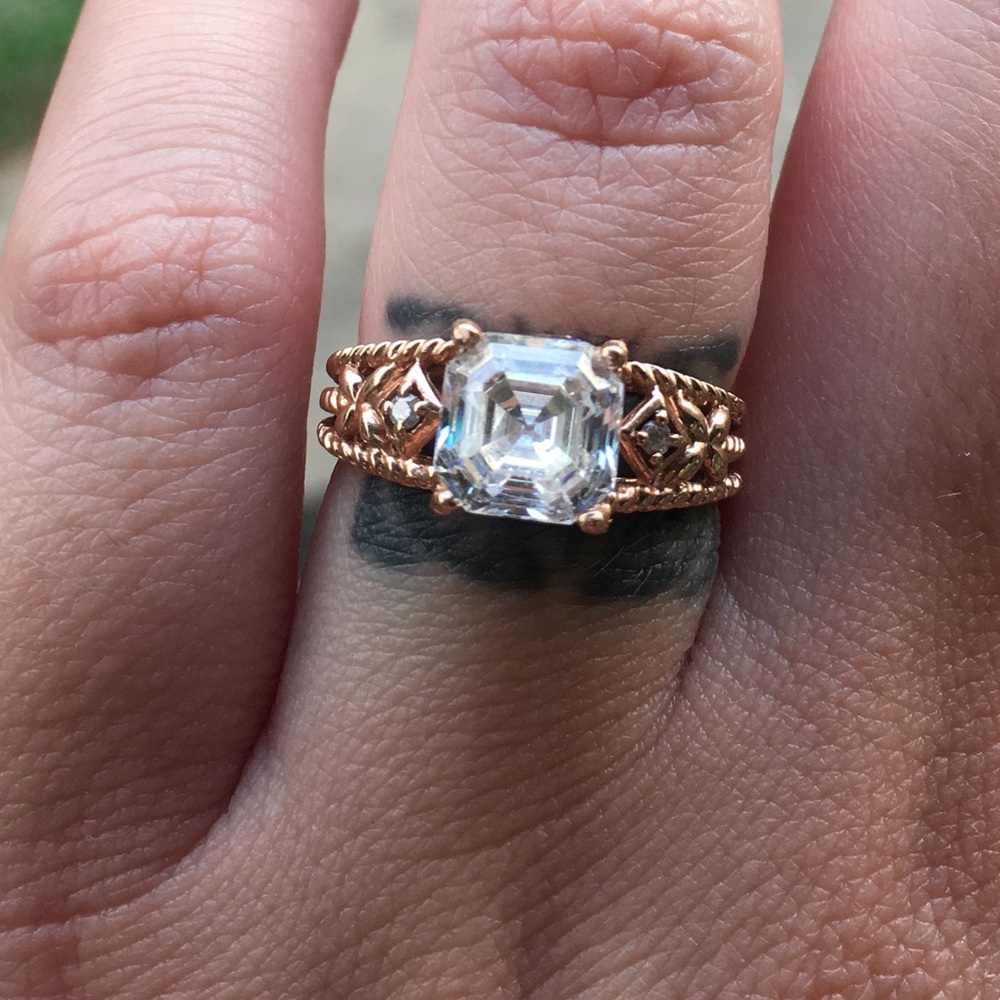 14k rose gold ring